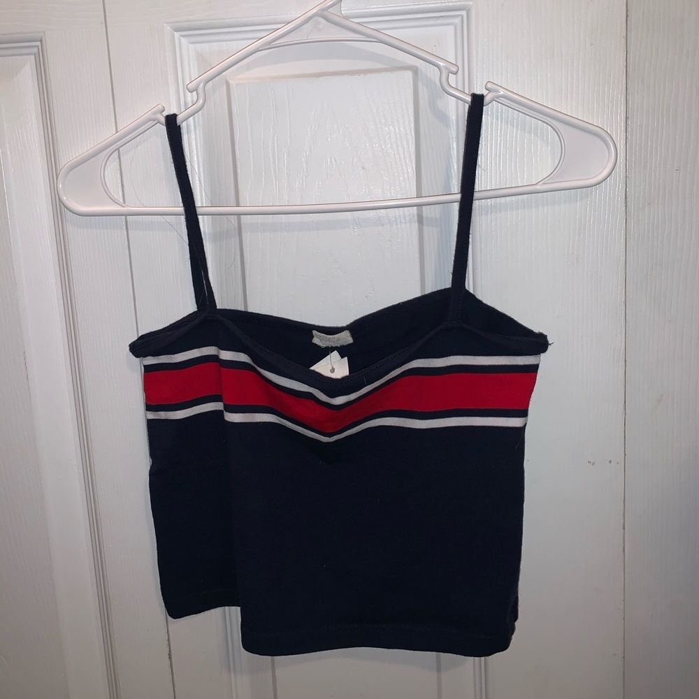 Brandy Melville striped cropped tank top